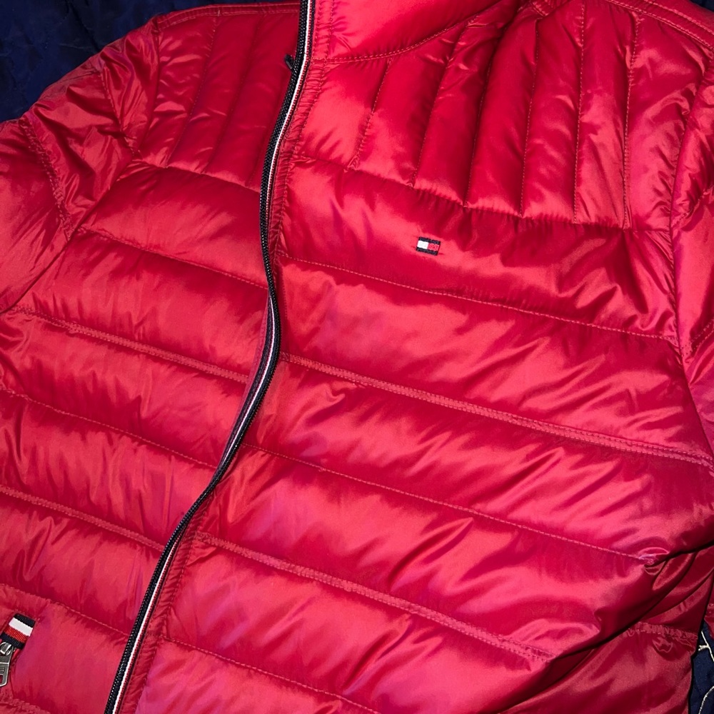 Men's Tommy Hilfiger Red Puffer Jacket